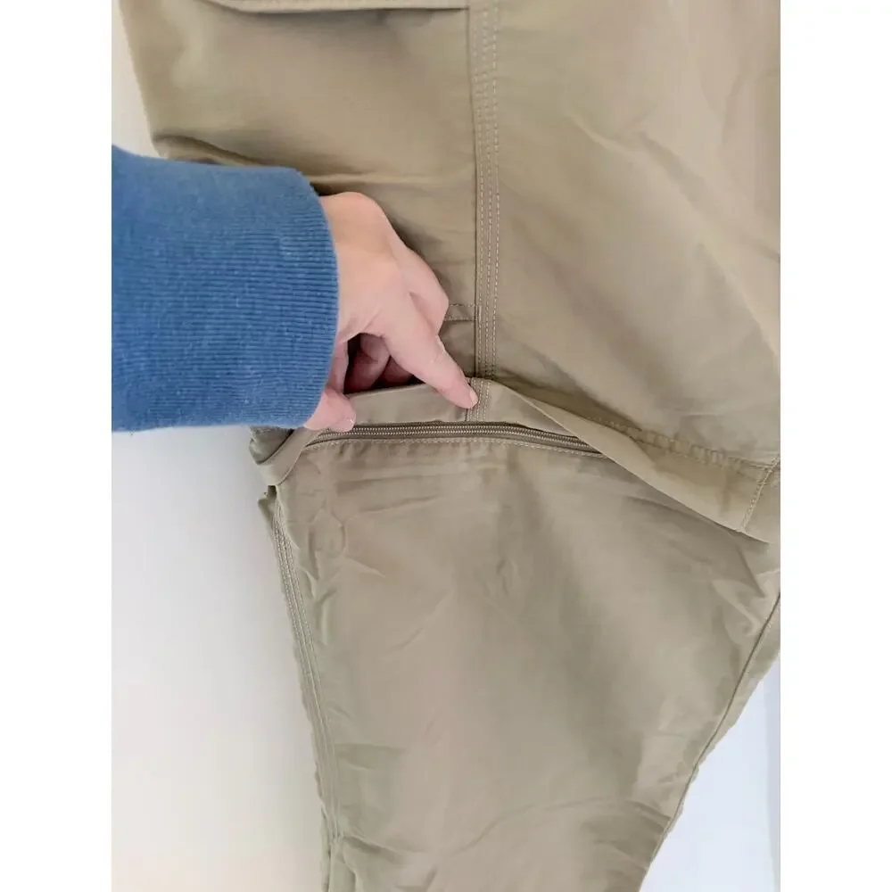 The North Face Men's Paramount Convertible Khaki Hiking Outdoor Pants-Size M